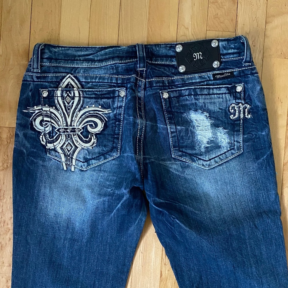 Miss Me One Pocket Decal Jeans